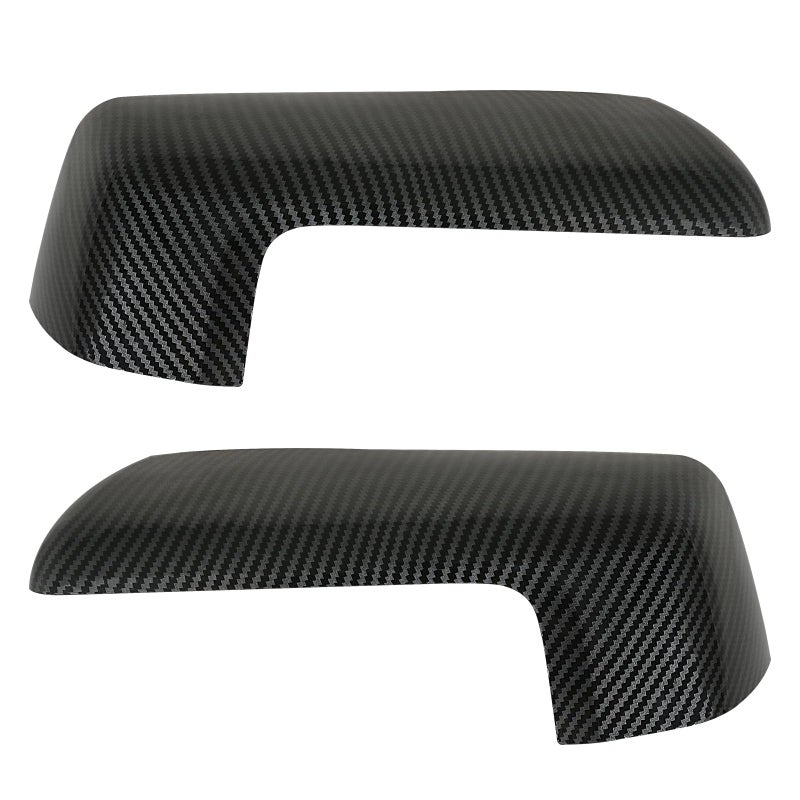 Rearview Mirror Cover Carbon Fiber Compatible with Chevy Silverado 1500 2500 3500 20192024 GMC Sierra 1500 2500 3500 20192024 Accessories Parts Replaces Left Right 1 Pair